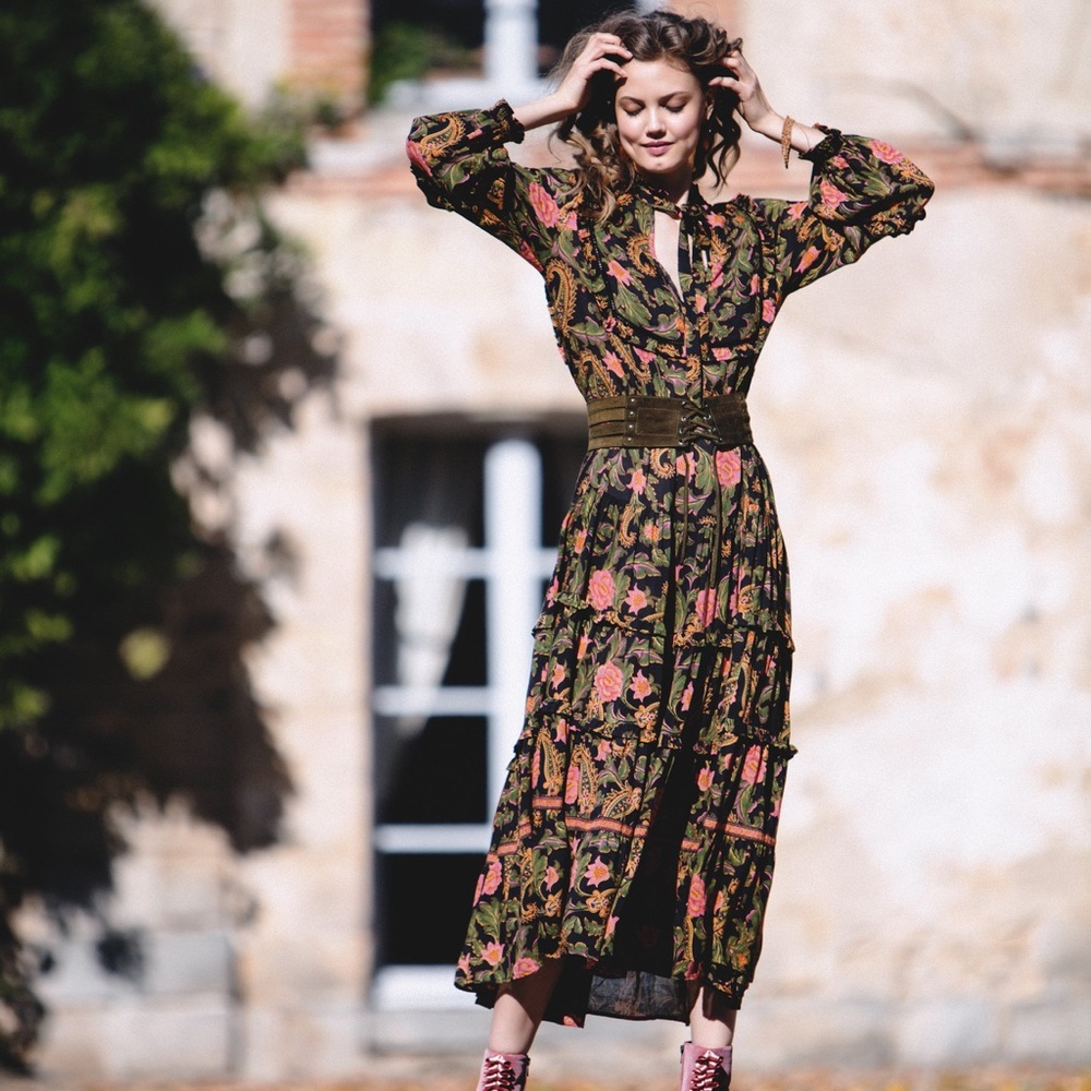 Spell Etienne maxi swish dress